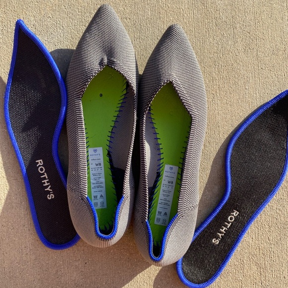 Rothy's Black and Blue Women's Flats - Picture 2 of 4